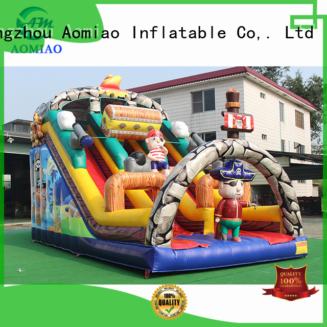 AOMIAO Brand soccer crush water inflatable slide manufacture 1