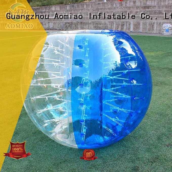 tpu clear striped soccer AOMIAO Brand bubble ball supplier 1