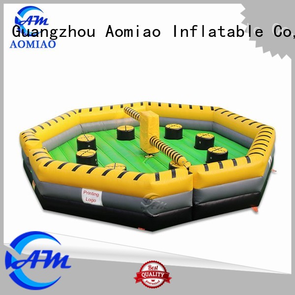inflatable bouncy castle with water slide combi for theme park AOMIAO 1