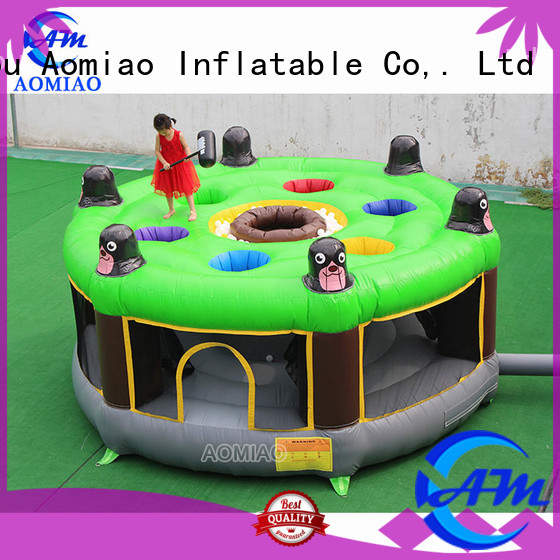 AOMIAO amazing wipeout inflatable for sale 4ml for theme park 1