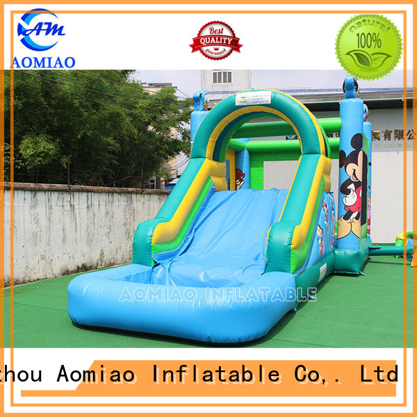 AOMIAO grade inflatable bouncers with slide factory for sale 1