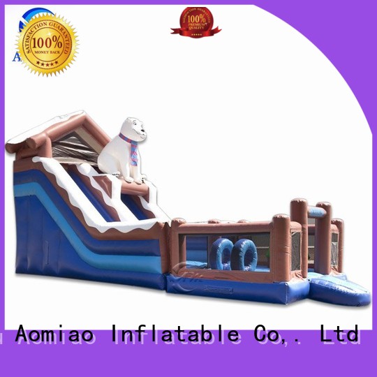AOMIAO three inflatable water slides factory for sale 1