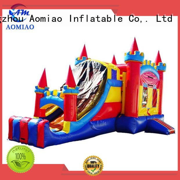 AOMIAO hot selling inflatable bouncy castle with slide producer for sale1 1