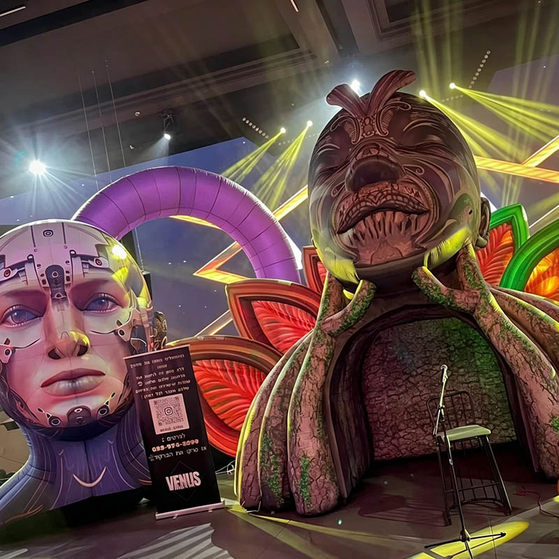 The New Design 10-Meter High Drag Stage a Spectacular Display of Glamour and Artistry Inflatable Stage for Events 8