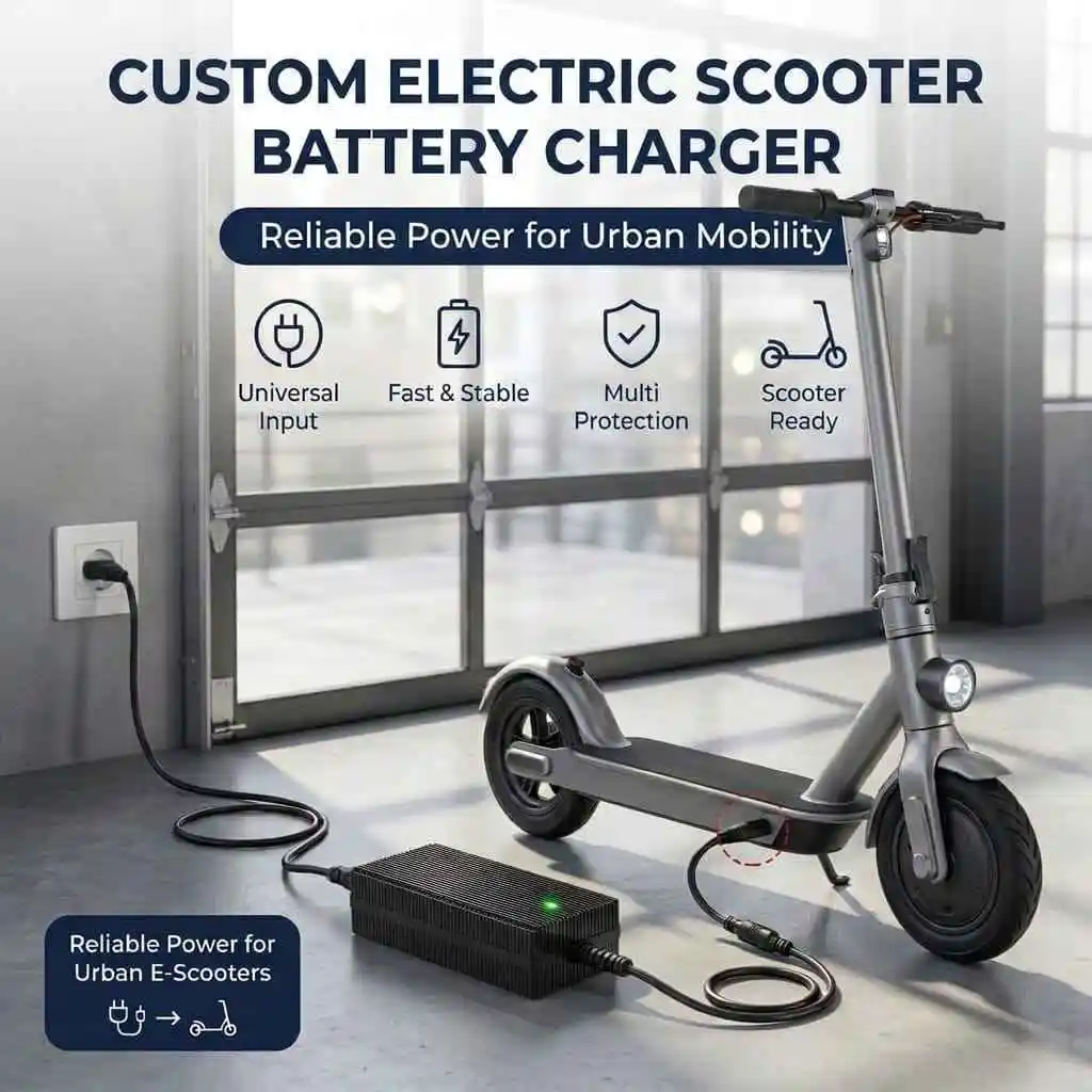 42V 3A Lithium Ion Battery Charger for 10S 36V E-bike Pack 80W-300W Desktop Charger with XLR Anderson Plugs 1