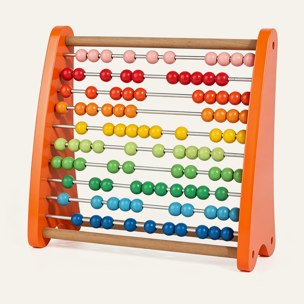 Montessori-Zählrahmen aus Massivholz mit Farbperlen für den mathematischen Unterricht im Vorschulalter | Direkt vom Hersteller 4