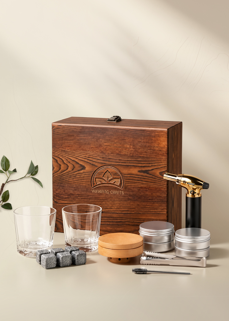 Hand Crafted Wooden Cocktail Smoker Kit