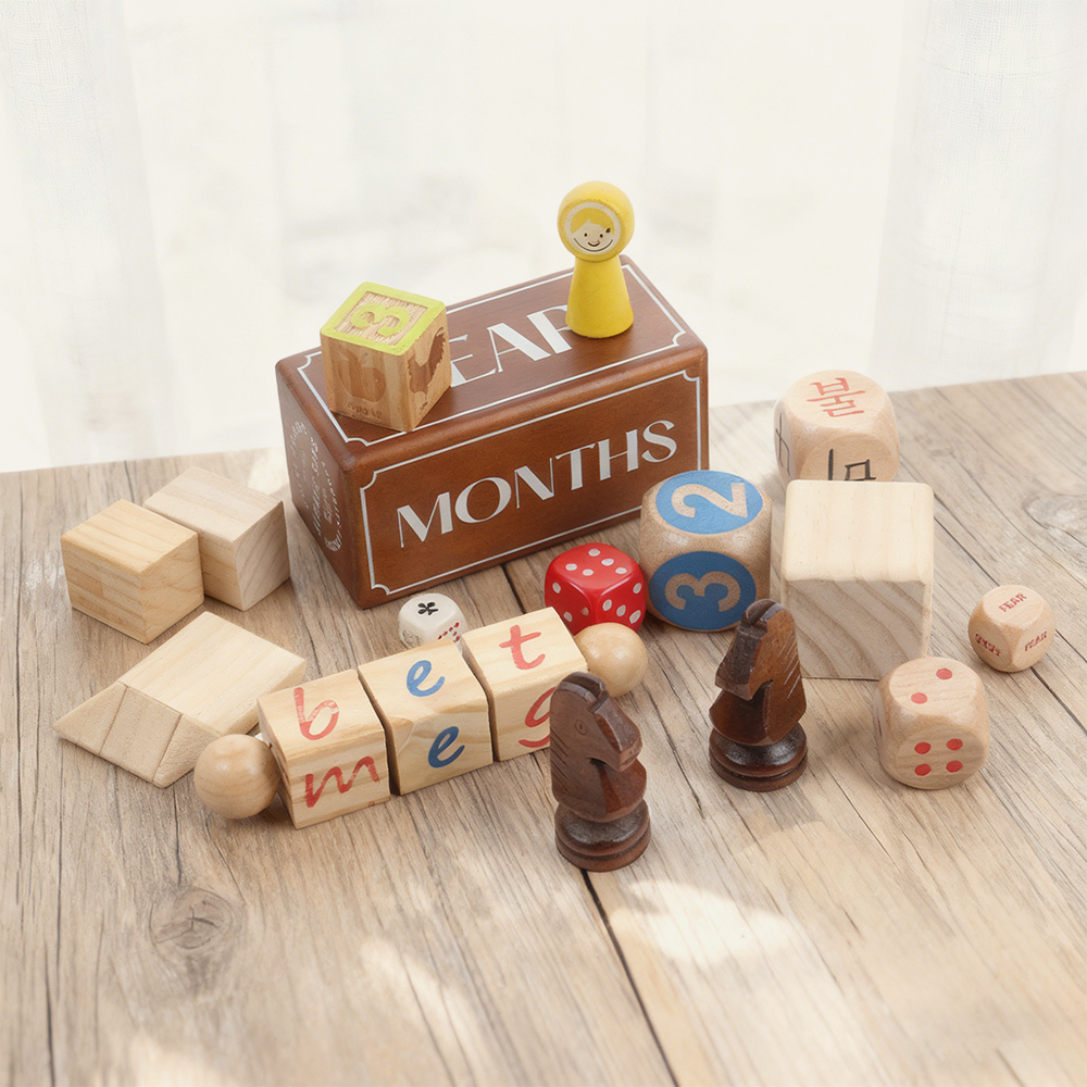 Montessori-Holzbausteinset mit verschiedenen Themen für die frühe Kindheit – Lernspielzeug für Kinder, Förderung von Kognition, Rechtschreibung und Mathematik – Großhändler 5