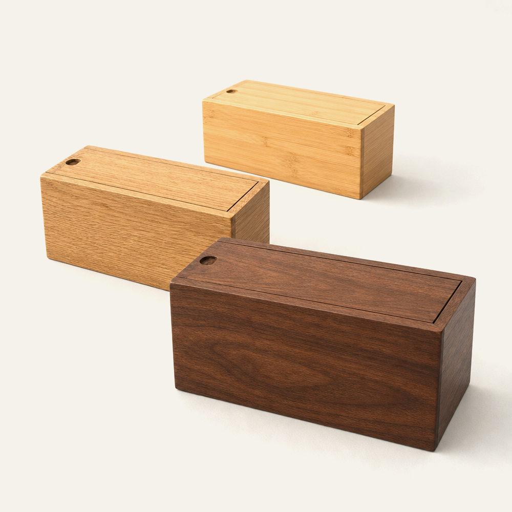 Aufbewahrungsbox aus Holz für Gläsersets mit Schiebedeckel, Lasergravur und individueller Größenanpassung möglich 4