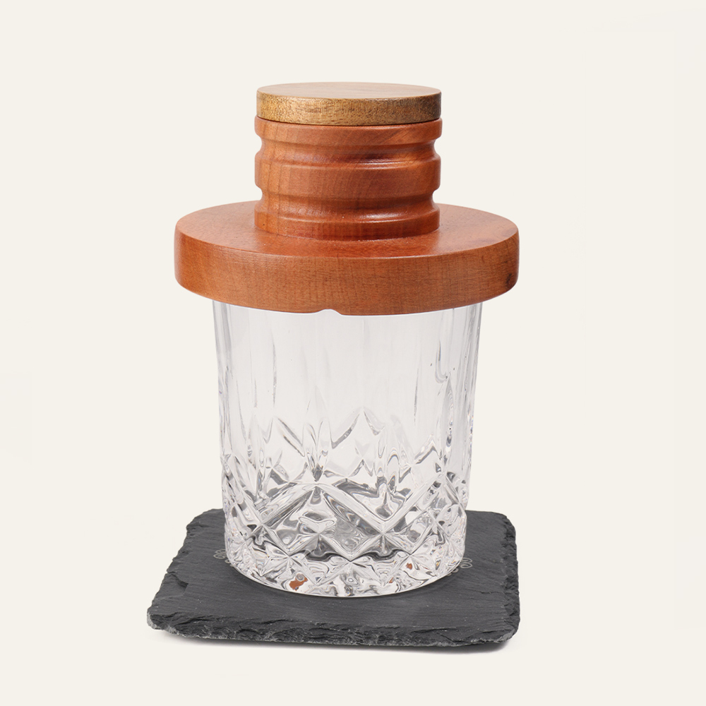 Kit fumoir à cocktails White Oak Ring, kit de barman pour infusion de whisky premium, vente en gros, marque privée 1