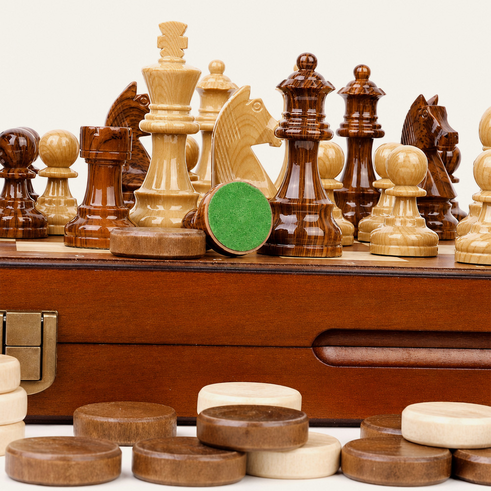 Juego de ajedrez magnético de madera 2 en 1, juego de mesa plegable de viaje, rompecabezas de madera y juguete de bricolaje, juego educativo de madera maciza hecho a mano. Proveedor mayorista. 5