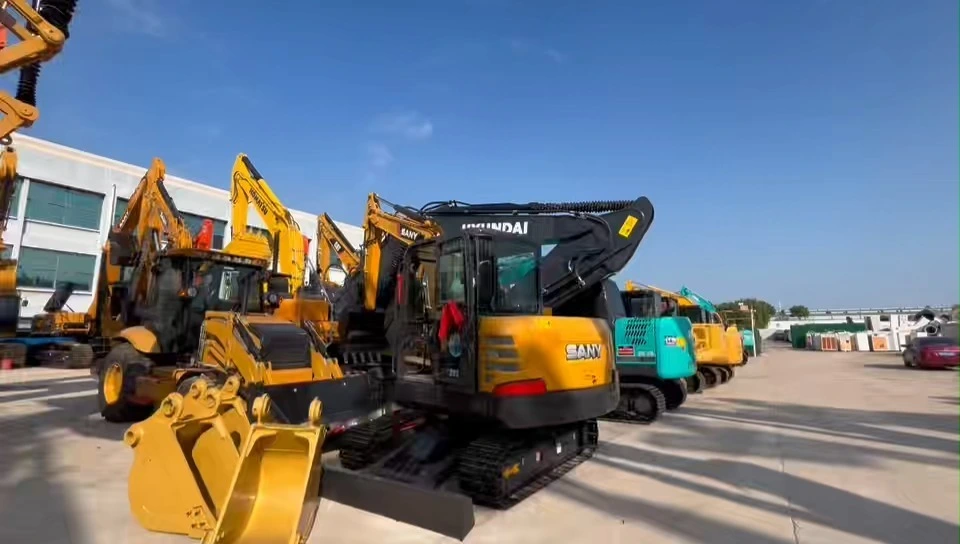SANY SY55C Used 5.5 Ton Mini Excavator Compact Crawler Excavator for Sale 1