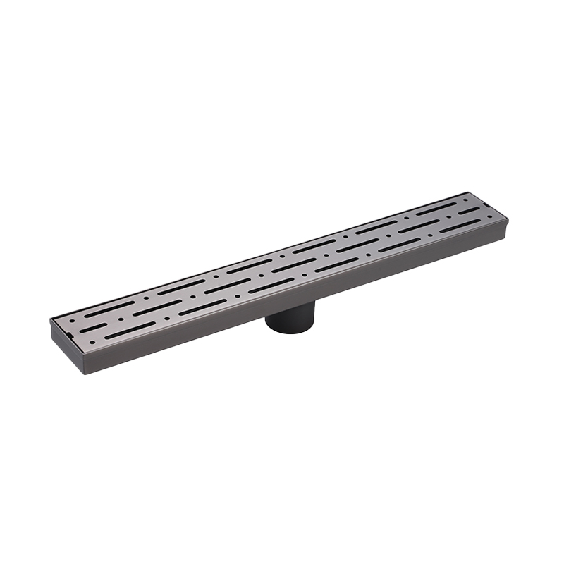304 Stainless Steel Gunmetal Grey Wire‑Drawing Floor Drain 1