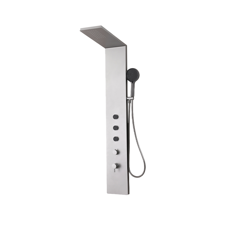 Gunmetal Gray 304 Stainless Steel Shower Panel, 3-Function 1