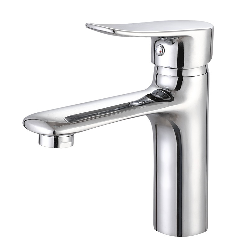Single Lever Lavatory Tap, Polished Chrome, Brass Main Body 1