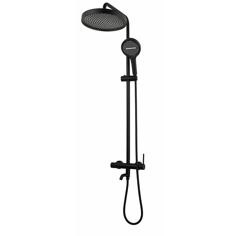 Matte Black 304 Stainless Steel Shower Column Set 1