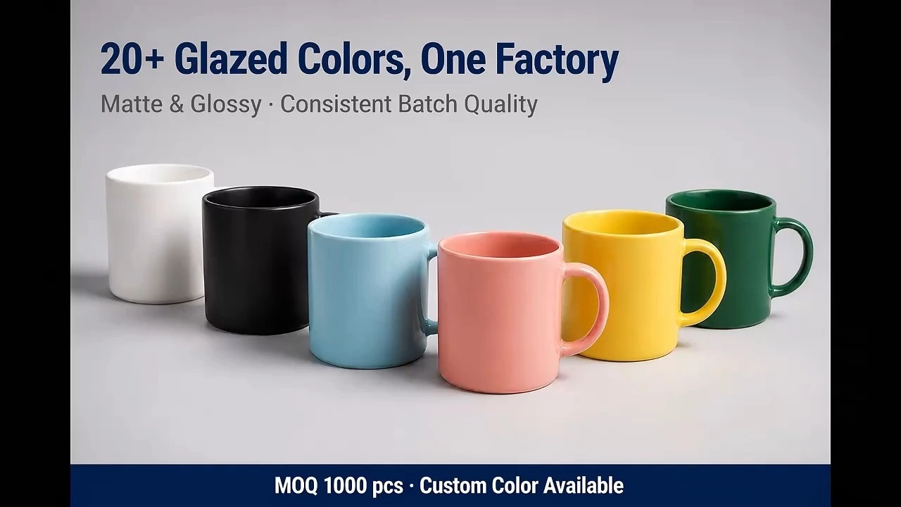 Custom Ceramic Milk Mug Glossy White for Home Kitchen 1