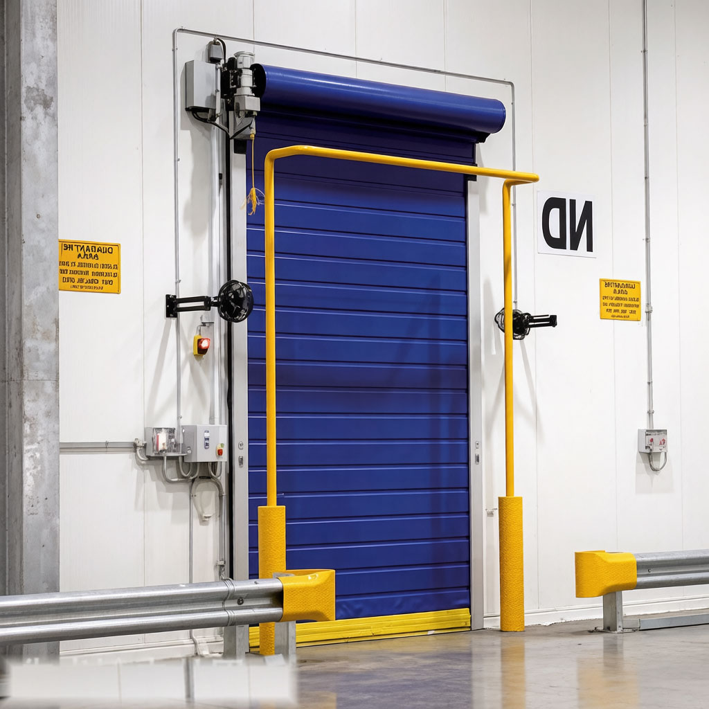 High Speed Fast Rolling Cold Room Door Insulated Roller Shutter 5