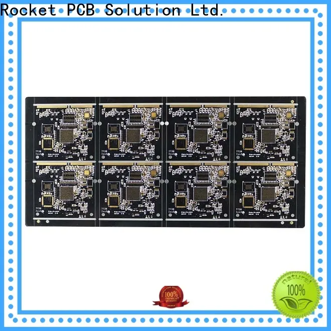 Rocket PCB plated gold column plating for import 1