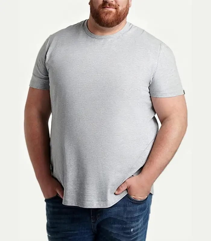 Camiseta casual de manga corta redonda para hombre, tallas grandes y altas (5XL, 6XL, 7XL, 8XL), fabricada por Kangnai. 1