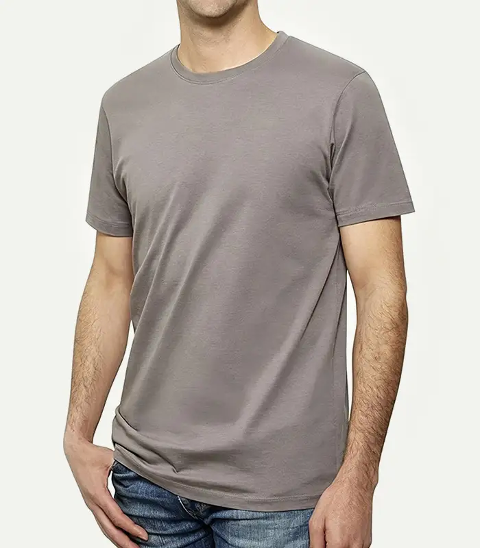 Camiseta básica de manga corta de algodón orgánico certificado ultrasuave personalizada, refrescante, fabricante mayorista Kangnai 1
