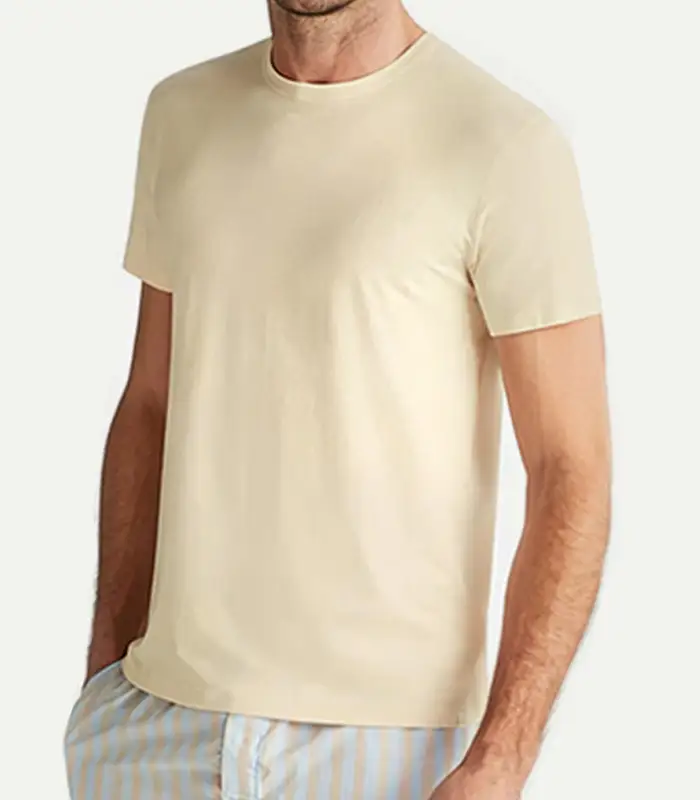 Camiseta personalizada ultrasuave de modal reciclado, ligera y refrescante, de manga corta, proveedor mayorista de Kangnai 1