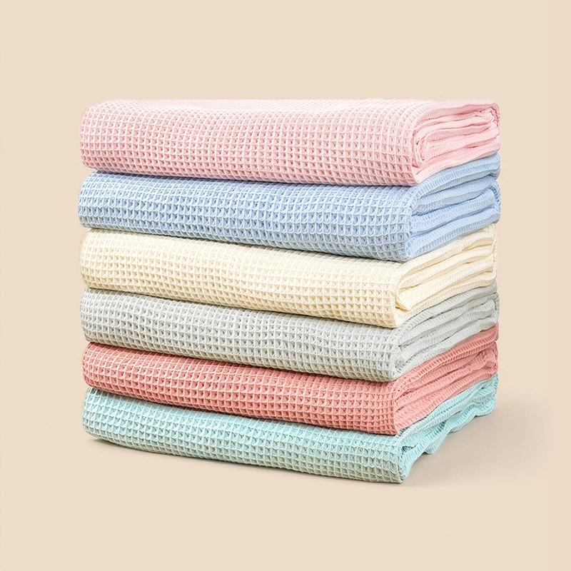 Pure Cotton Waffle Baby Blanket 1
