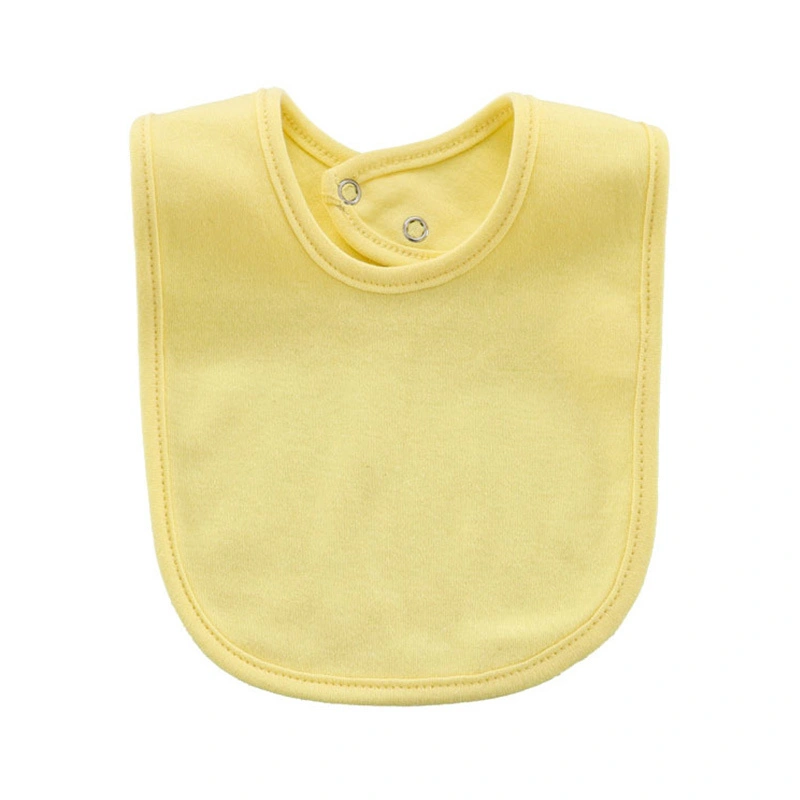 100% Cotton Solid Color Baby Bib Unisex for Boys and Girls 1