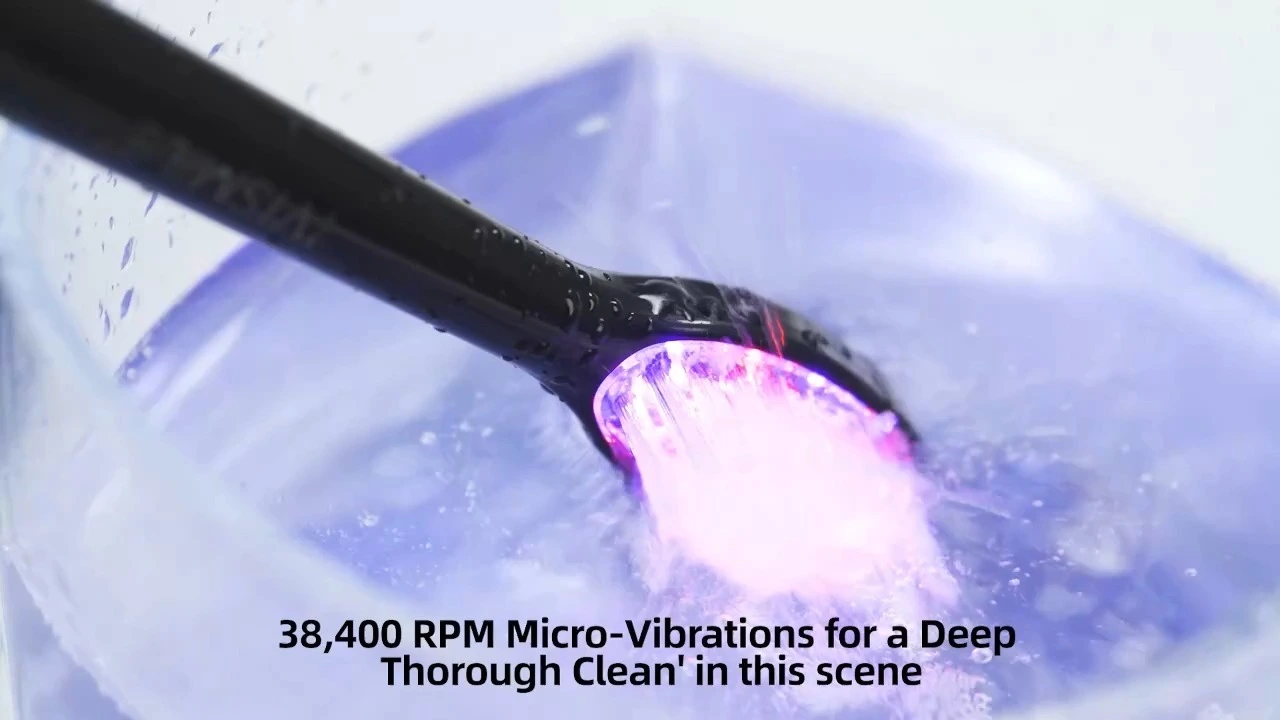 Red Blue Purple Light Teeth Whitening Electric Toothbrush  Private Label 1