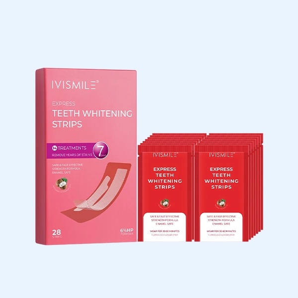Private Label 6% HP Teeth Whitening Strips OEM Bulk Kit 1