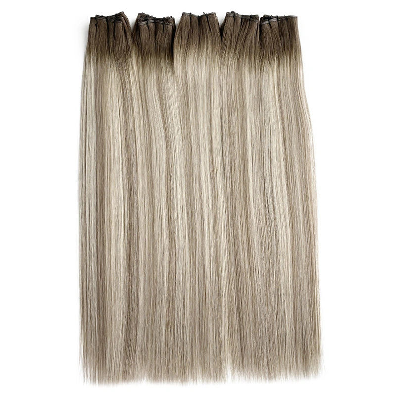 Genius Weft Straight Swatow Color Human Hair Extensions 1