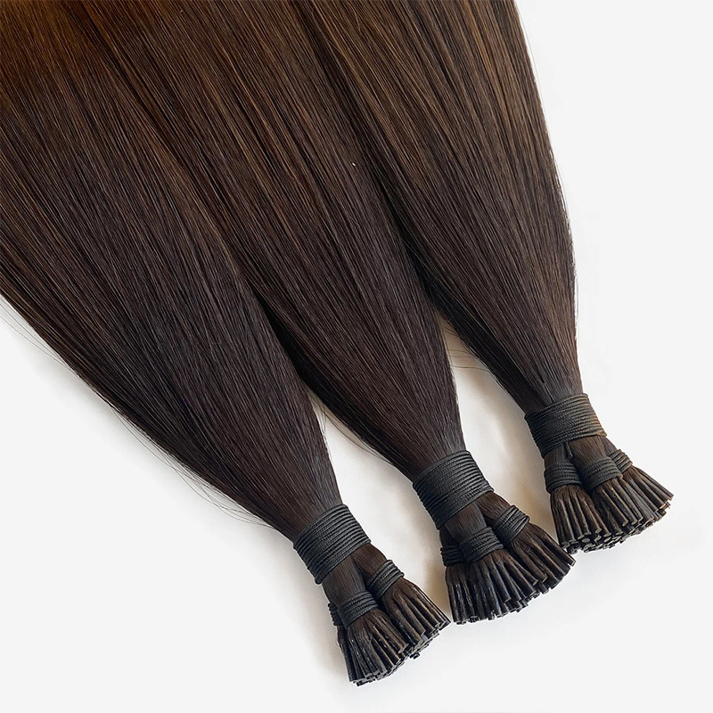 Stick Tip Hair Straight Canton Color Human Hair Extensions 1