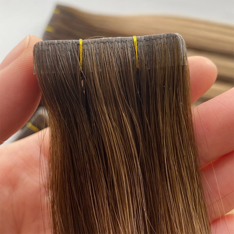 Invisible Tape Hair Straight Sian Color Human Hair Extensions 1