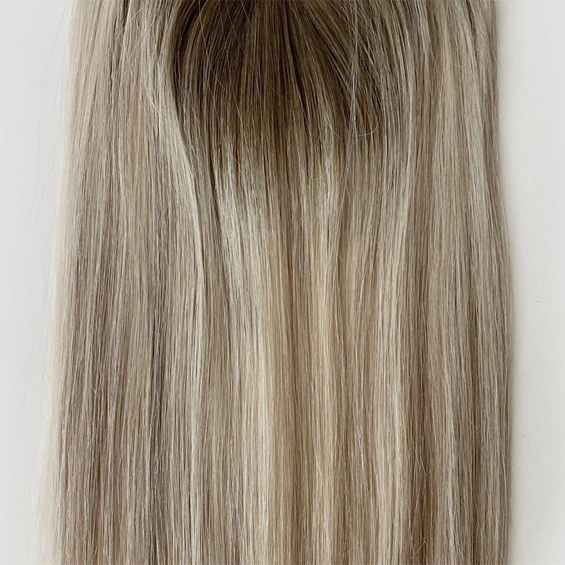 Fine Mono Topper Straight TsingTao Color Human Hair Topper 1