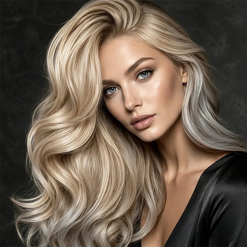 Full Topper Straight 613/18A Color Human Hair Topper 1