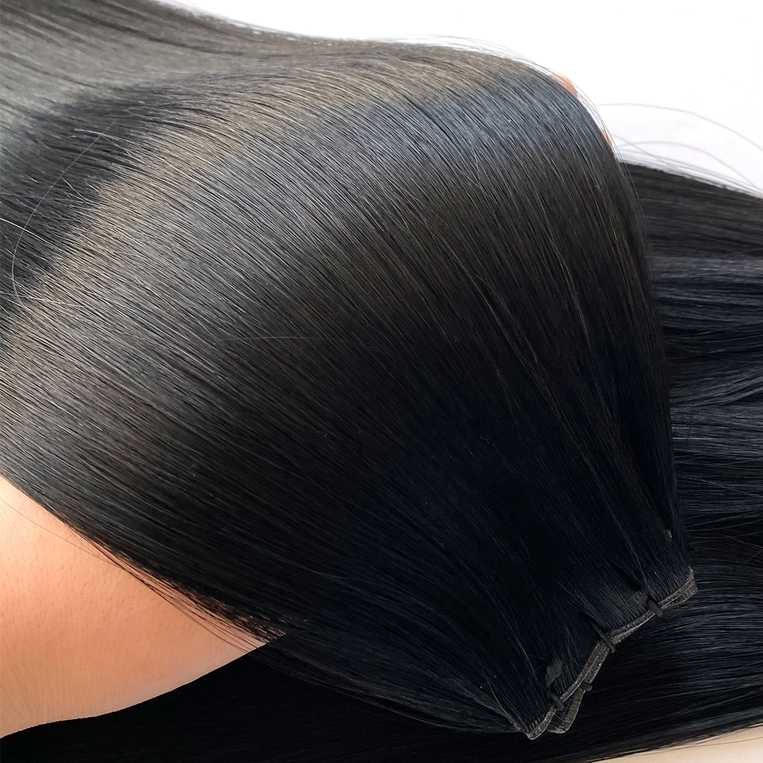 Genius Weft Straight 1 Color Human Hair Extensions  | HaiYi Hair 1