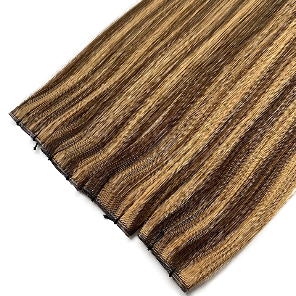 Genius Weft Straight 4/27 Color Human Hair Extensions  | HaiYi Hair 1