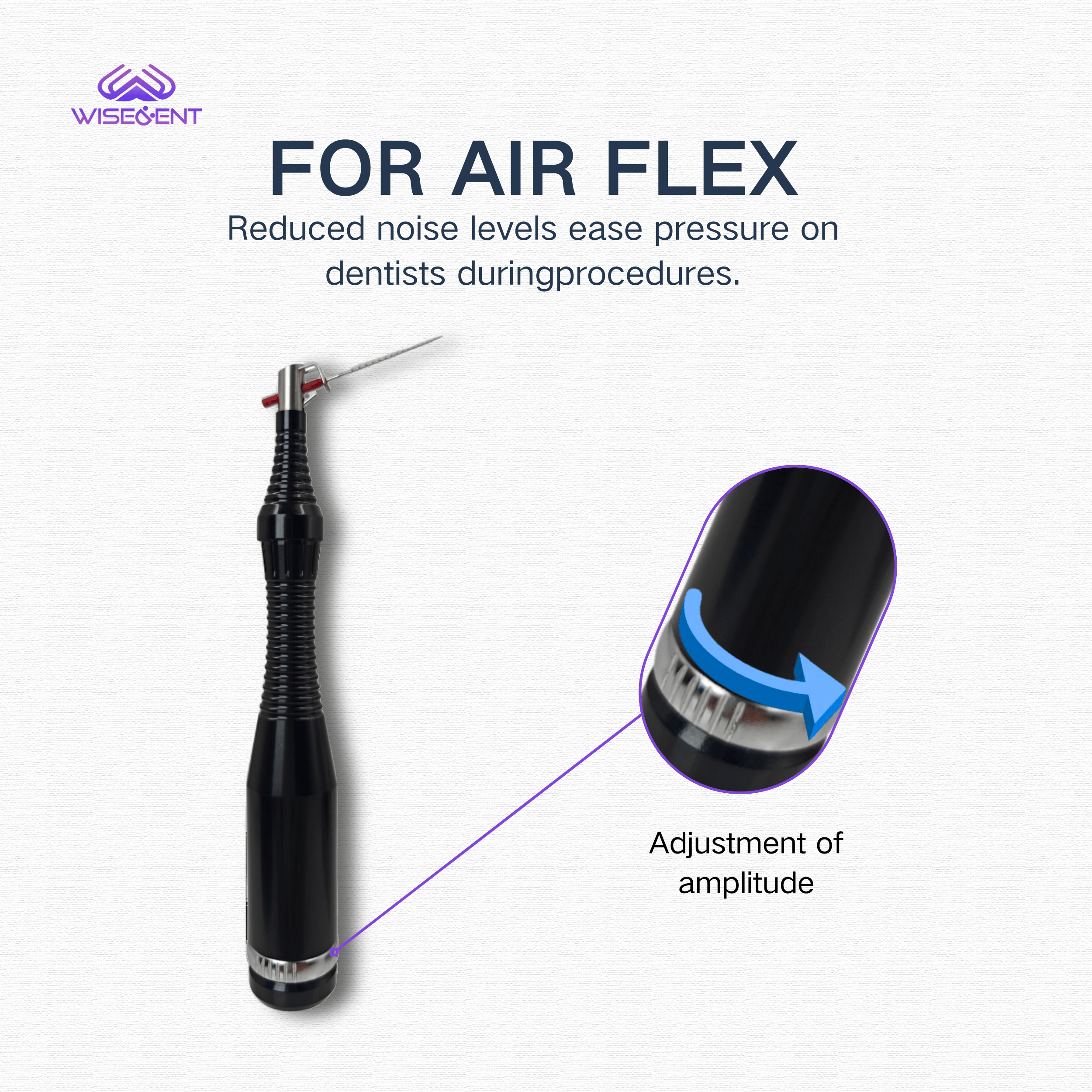 WISEDENT - Sonic Air Endo System Endodontic Handpiece Root Canal Clean Function with 6 pcs Files BR-204 11