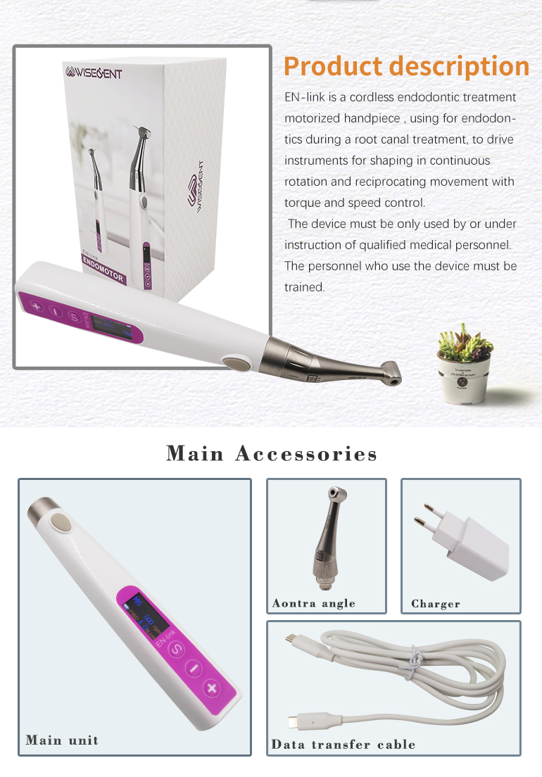WISEDENT- EN-link 1:1 endomotor which can connect to  Apex locator to use together 8