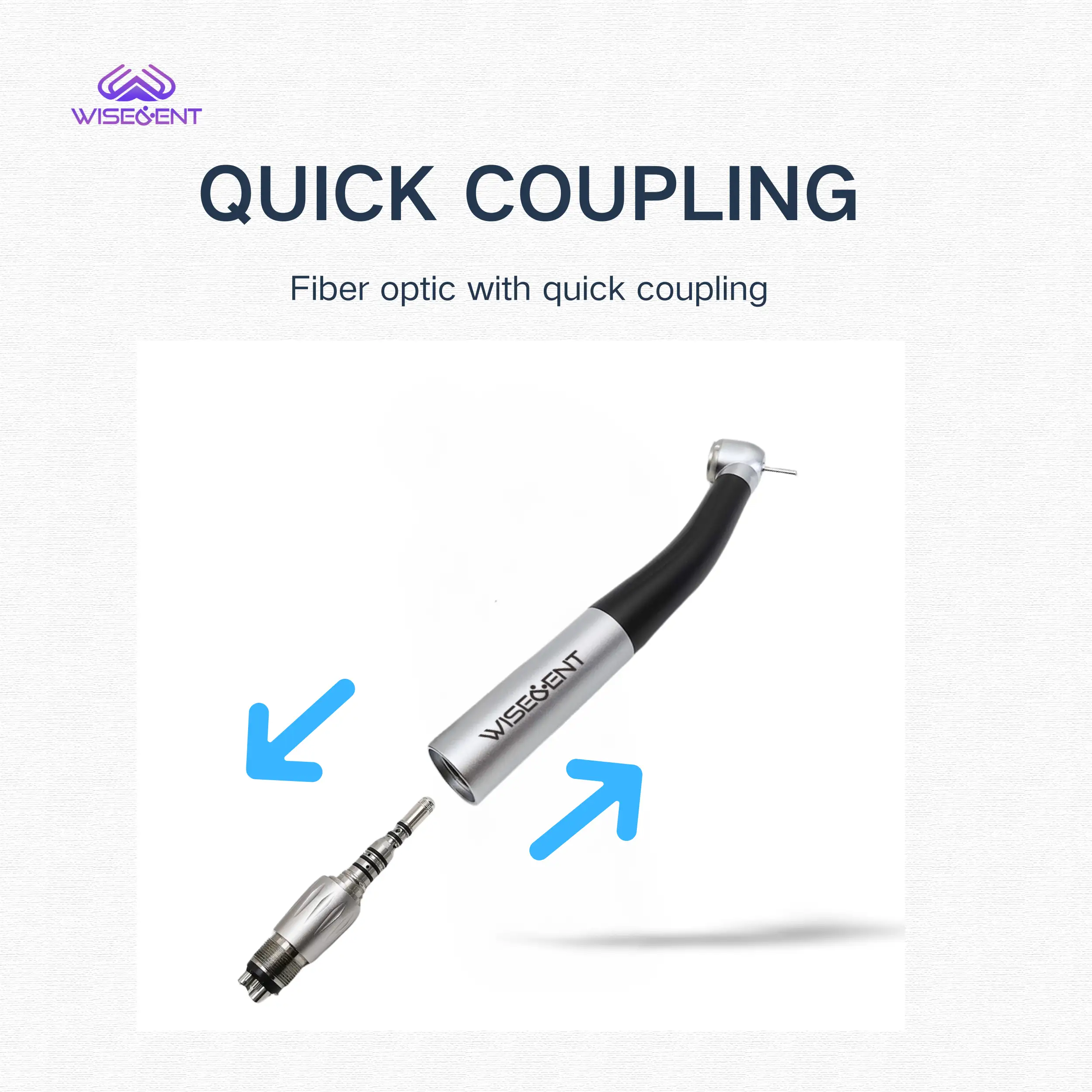 WISEDENT - Foshan New Launch Dental Fiber Optic LED Handpiece High Speed With Quick Coupling BR-162E 1