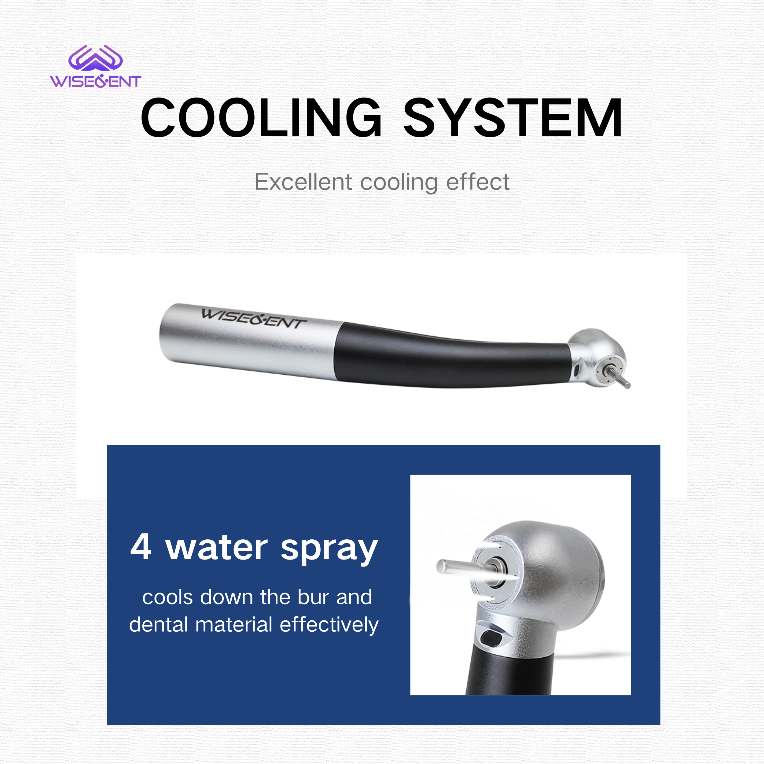 WISEDENT - Foshan New Launch Dental Fiber Optic LED Handpiece High Speed With Quick Coupling BR-162E 7
