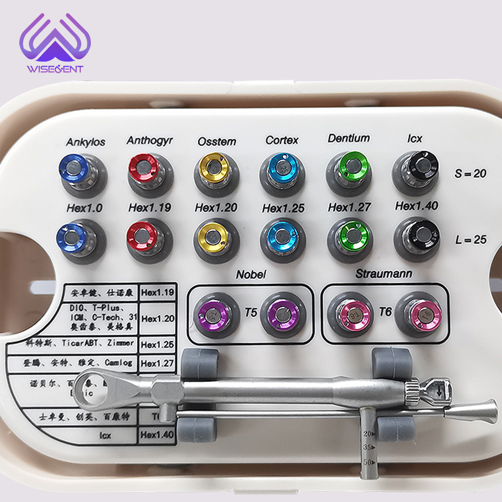WISEDENT - Dental Implant Torque Wrench Kit Univesal Implant Prosthetic For Implant Surgical BR-412T-1 10