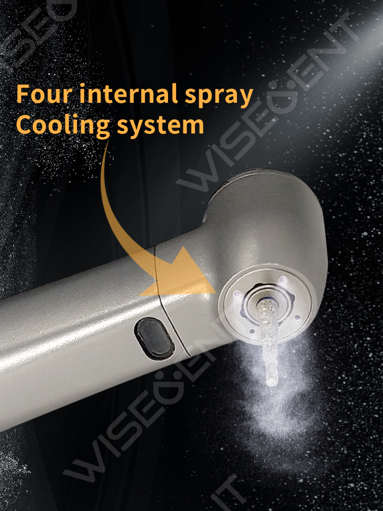WISEDENT - 1 5 Increase Speed Handpiece Push Bottom Contra Angle BR-422SS-15 with Stainless Steel material 11