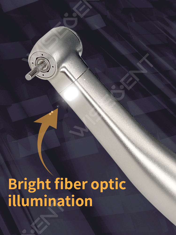WISEDENT - 1 5 Increase Speed Handpiece Push Bottom Contra Angle BR-422SS-15 with Stainless Steel material 10