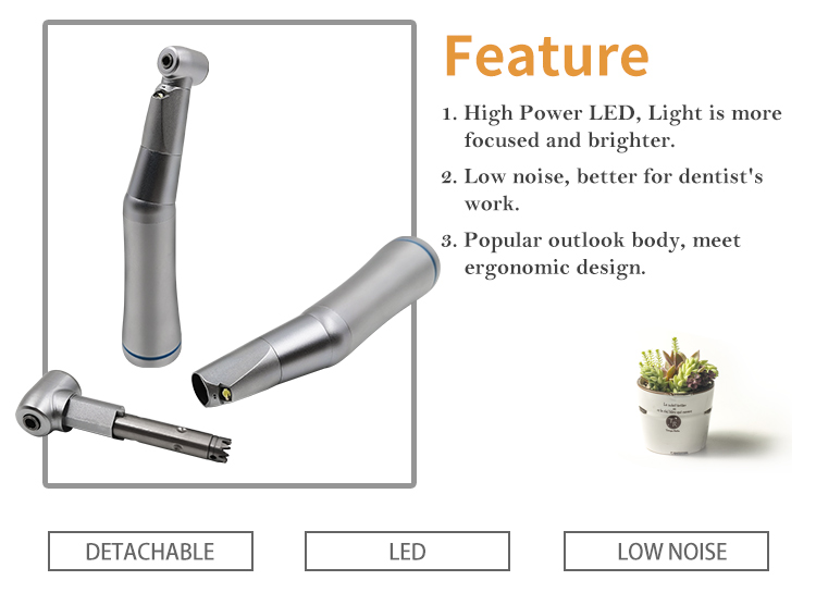 WISEDENT - BR-414K-CAE New Inner Water E-Gennerator Low Speed Contra Angle Ka/vo Type handpiece 7