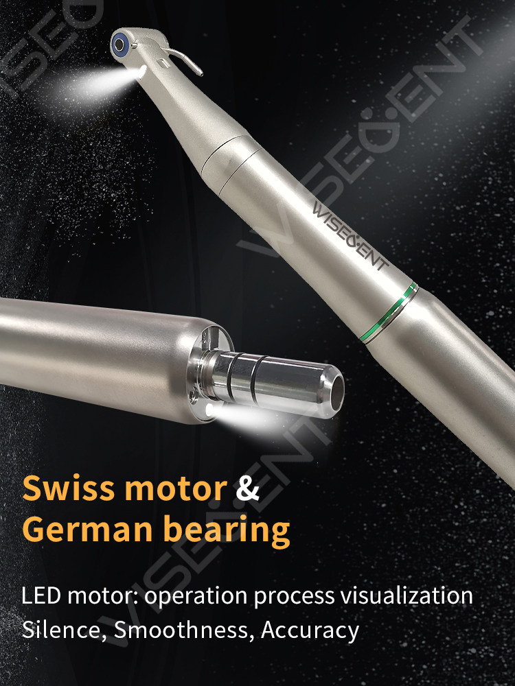 WISEDENT - Dental Implant Motor Full Set 20:1 Fiber Optic Contra Angle Wireless Foot Switch Surgical Equipment BR-100 27