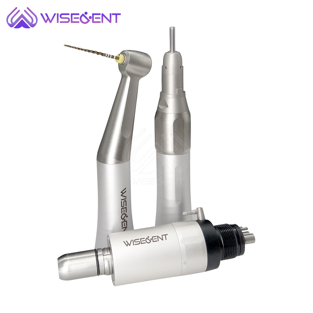 WISEDENT - Low Speed Dental Handpiece External Water Spray Contra angle Air Motor Straight Handpiece BR-414FX 10