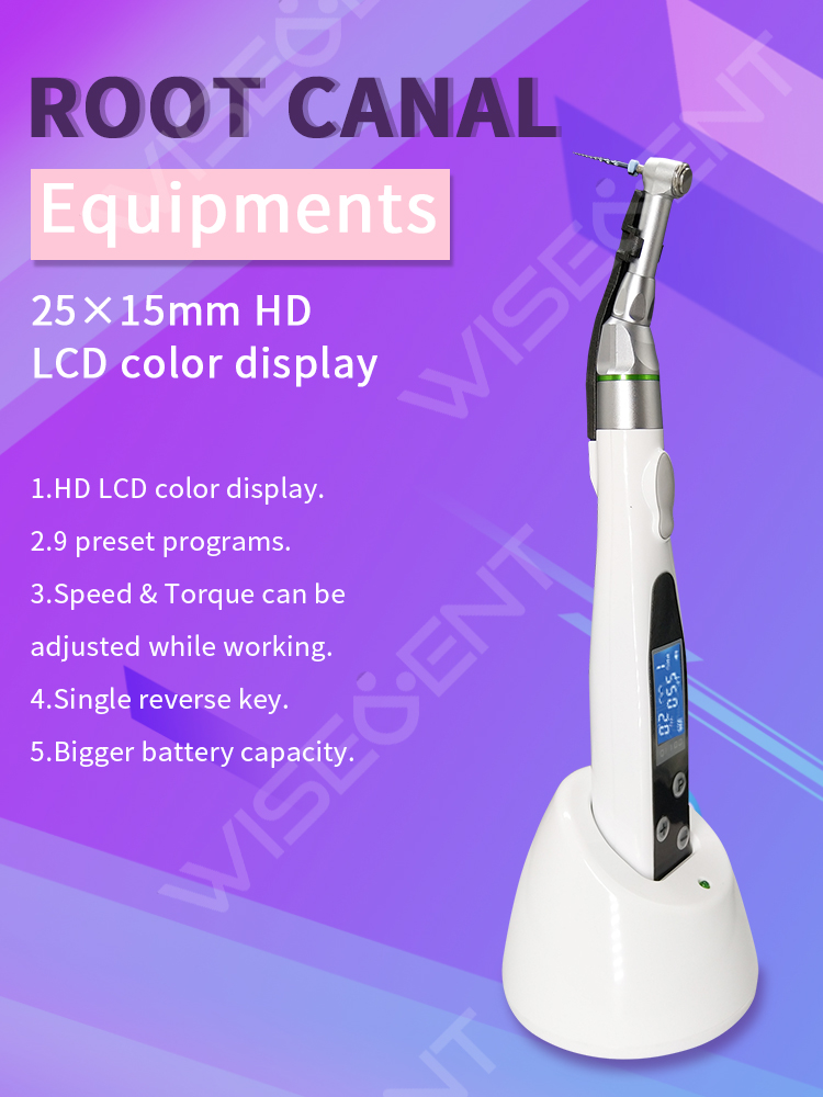 WISEDENT - Dental Equipment LED Endo motor Wireless Dental HD LCD Color Display 9 Program Endomotor BR-206 9