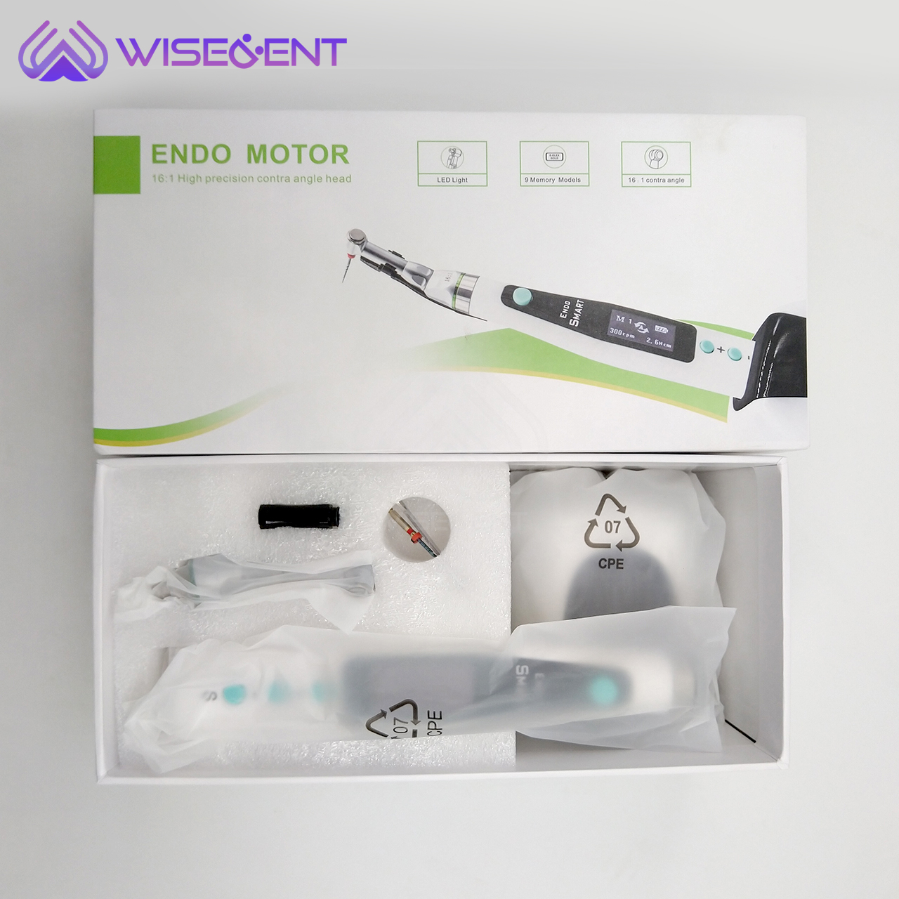 WISEDENT - Elegant Dental Endo motor 16:1 endodontics motor Dental Equipment BR-208 8