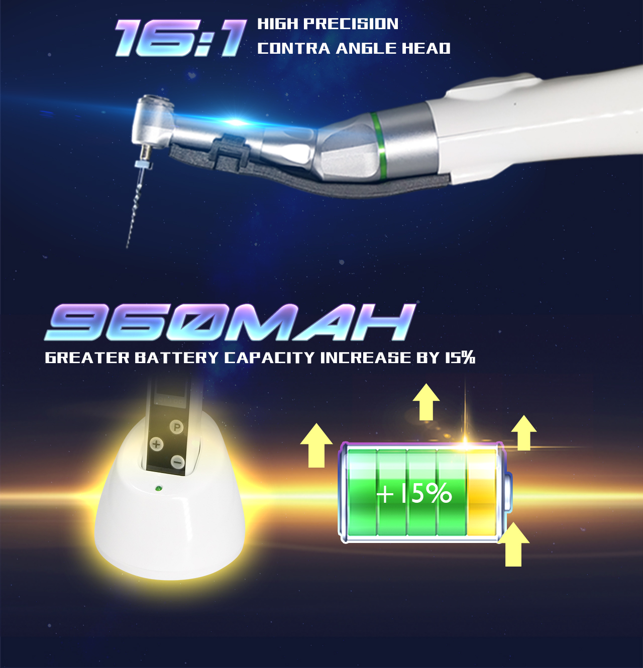 WISEDENT - Elegant Dental Endo motor 16:1 endodontics motor Dental Equipment BR-208 9